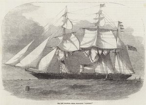 La nuova nave da guerra a vapore coloniale Victoria